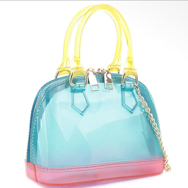 Joia Accessories Multicolor Jelly Handle Purse