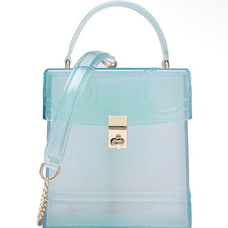 Joia Accessories Green Transparent Jelly Crossbody Bag