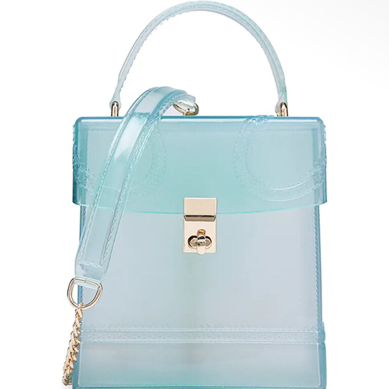 Joia Accessories Green Transparent Jelly Crossbody Bag