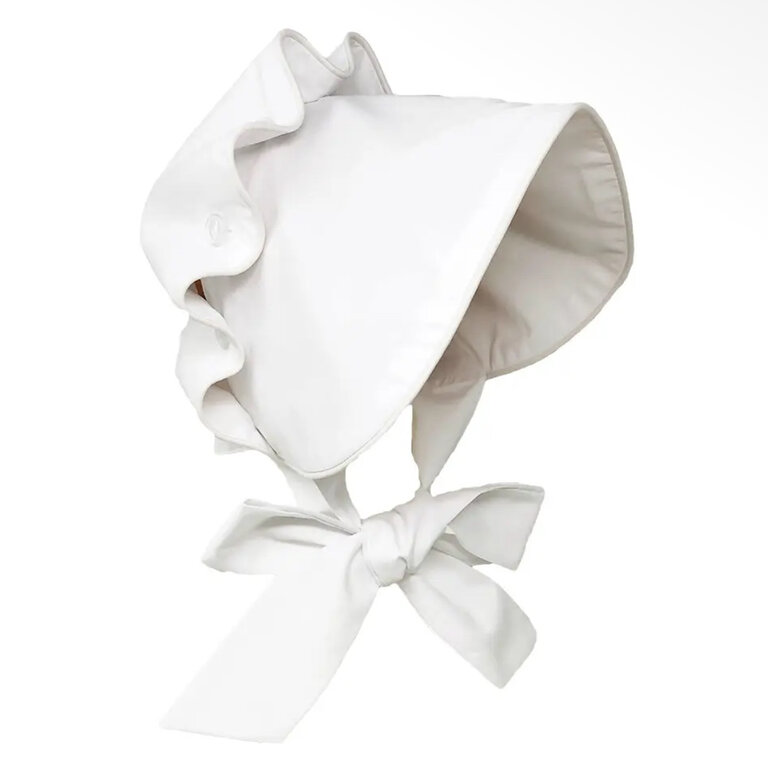 Carson Elizabeth Kids White Bonnet