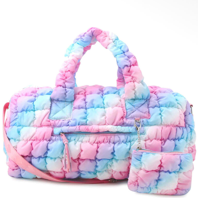 OMG Accessories Icy Ombre Scrunch Duffle Bag