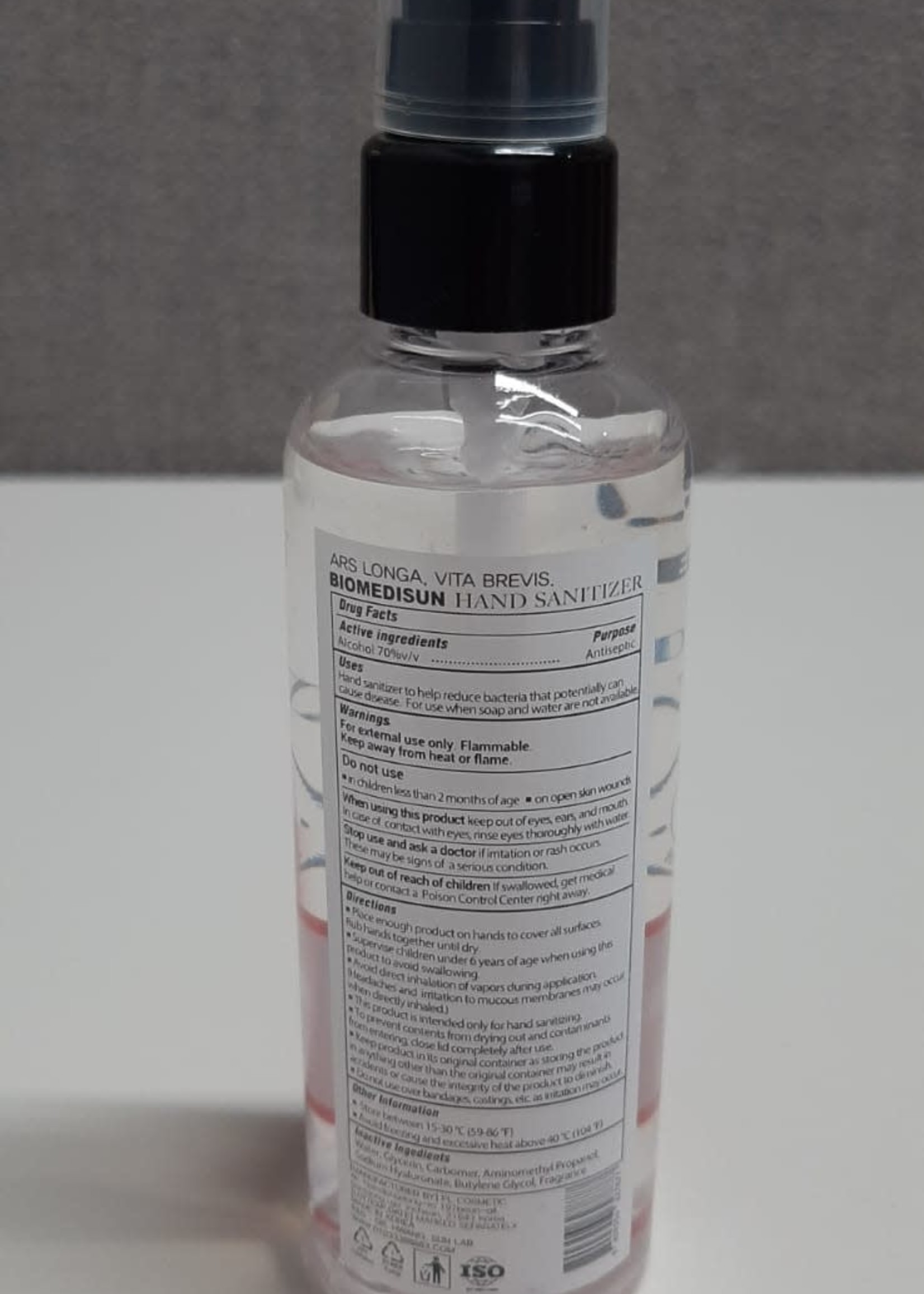 Biomedisun 100 ML Hand Sanitizer KFDA Approved