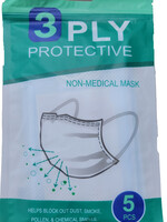 3 PLY 3 PLY Protective Mask| 5pcs