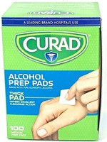 PPE-AID Curad Alcohol Prep Pads 100 CT