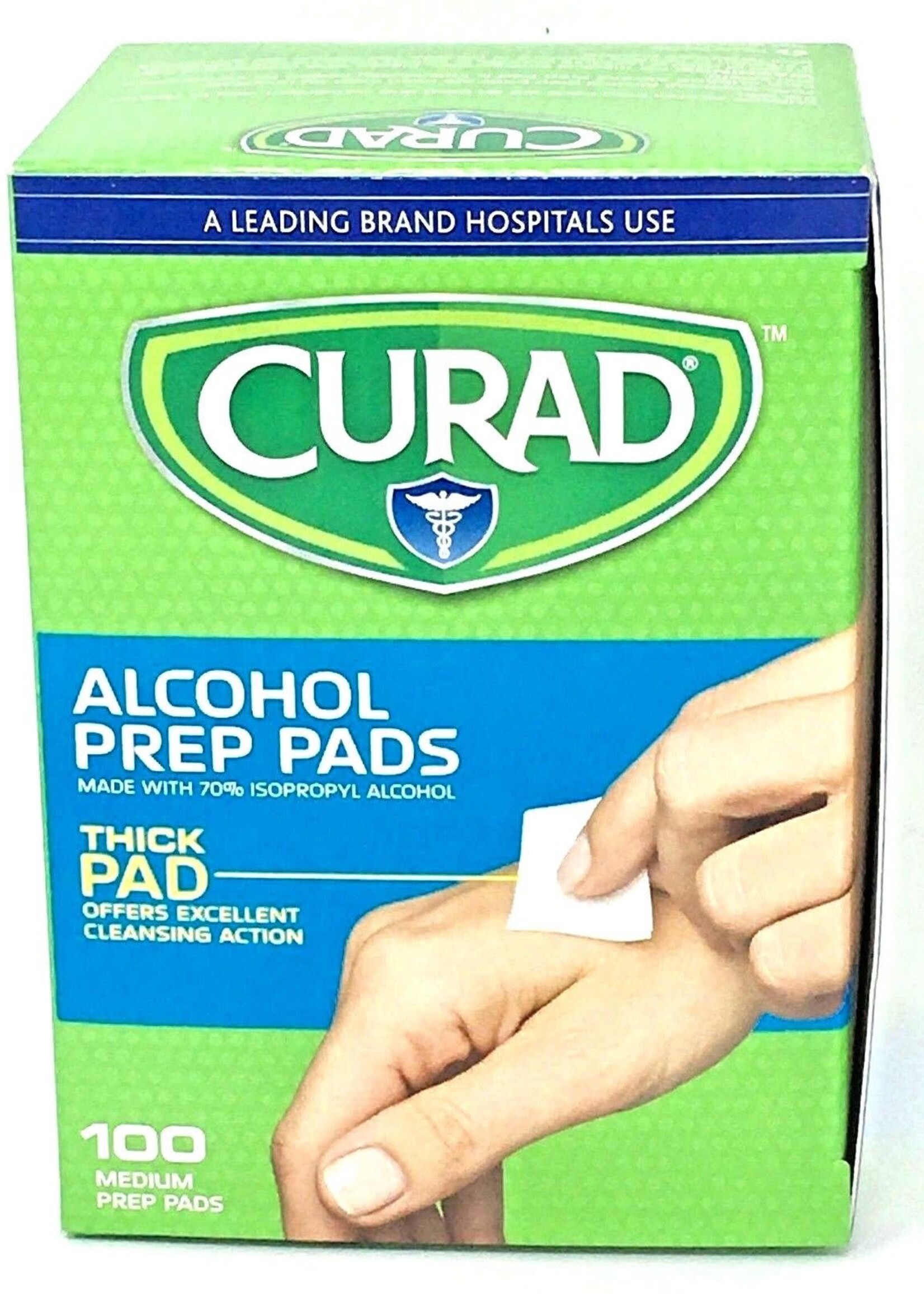 PPE-AID Curad Alcohol Prep Pads 100 CT