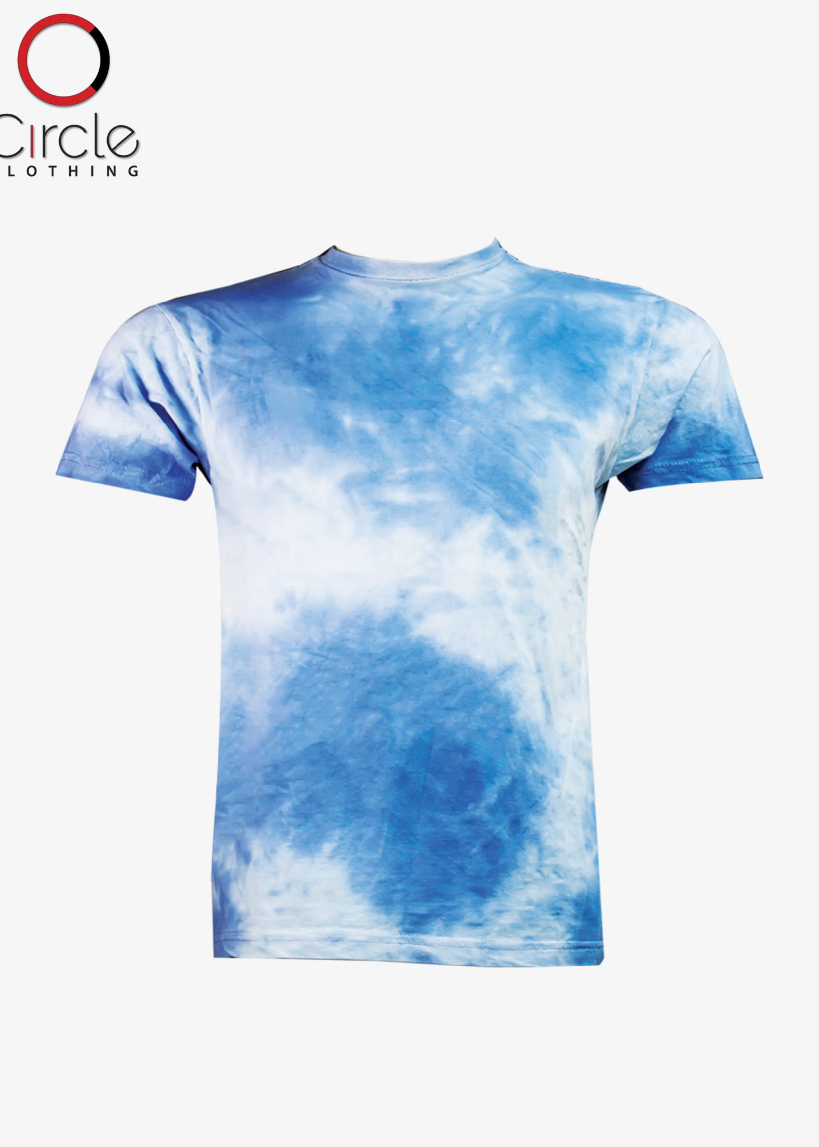 TIE DYE T-SHIRT(TDT)  BLUE AND WHITE S