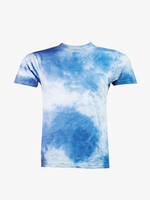 TIE DYE T-SHIRT(TDT) L BLUE AND WHITE  L