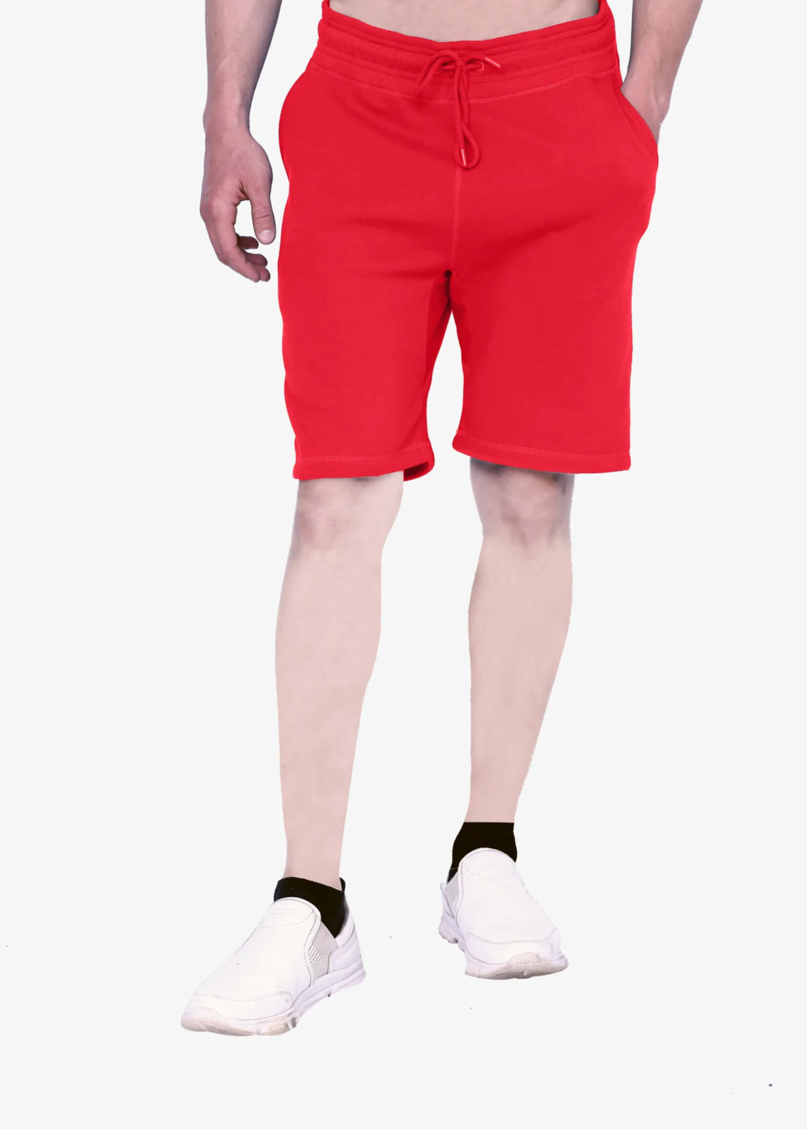 UNISEX CLASSIC PERFECT FLEECE SHORTS  RED M