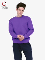 Unisex Purple Fleece Perfect Crewneck Sweatshirt 8.25 Oz L