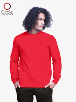 Unisex Red Fleece Perfect Crewneck Sweatshirt 8.25 Oz  XXL