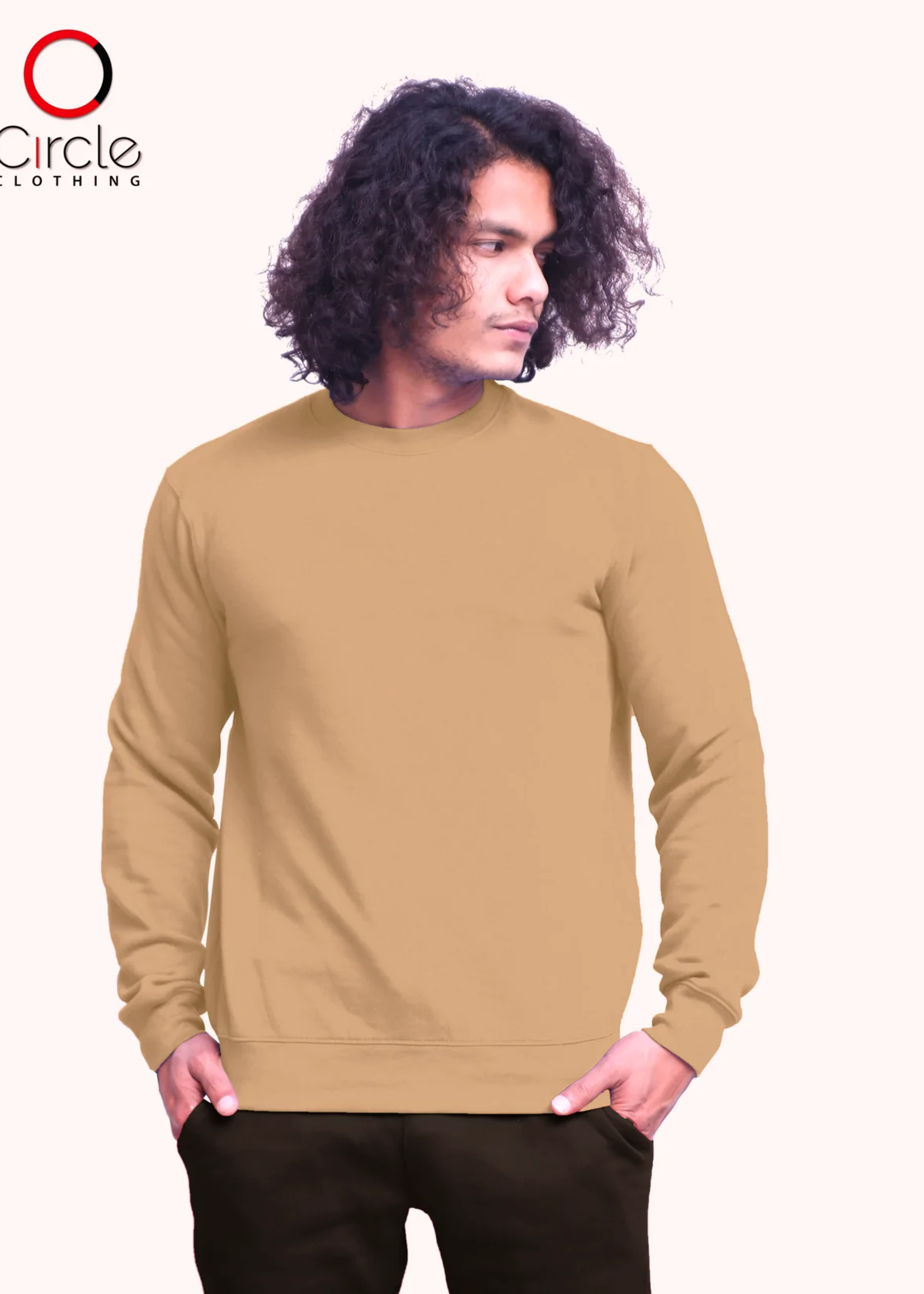 Unisex Sand Fleece Perfect Crewneck Sweatshirt 8.25 M