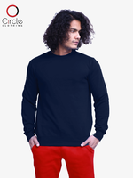 Unisex Navy French Terry Crewneck Sweatshirt with 8.25 Oz  XXL