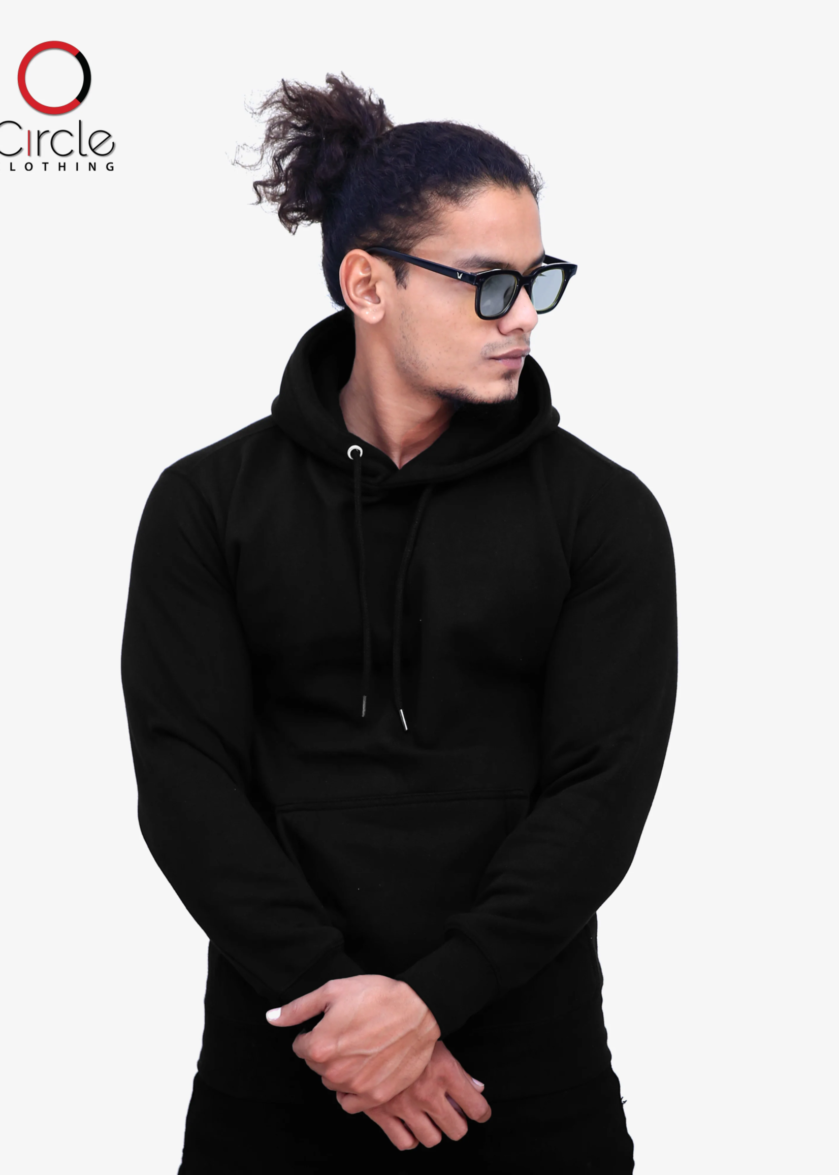 Unisex Fleece Perfect Pullover Black Hoodie 8.25 Oz  XXL
