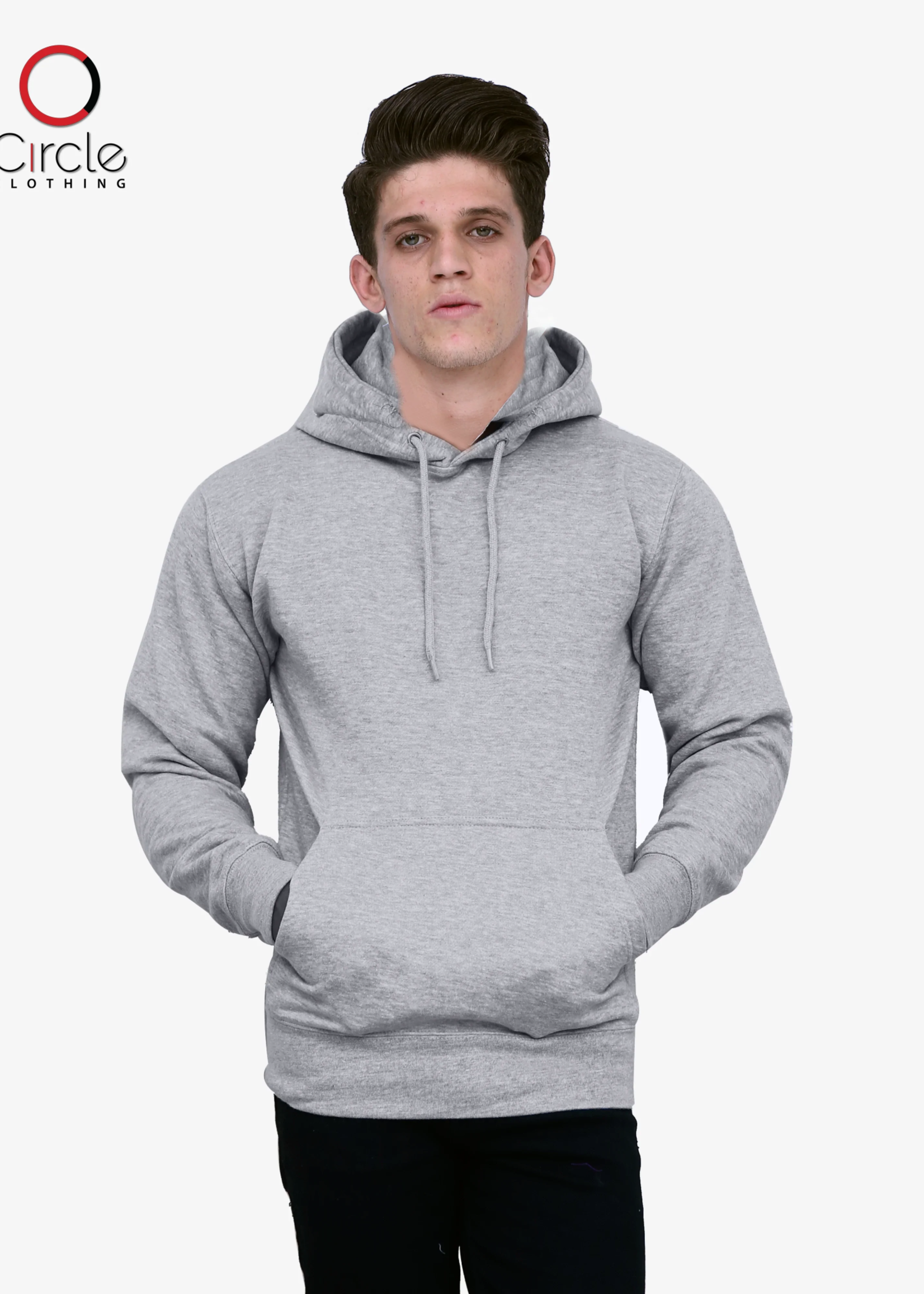 Unisex Fleece Perfect Pullover Heather Grey Hoodie 8.25 Oz  XXL