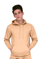 Unisex Fleece Perfect Pullover Sand Hoodie 8.25 Oz -S