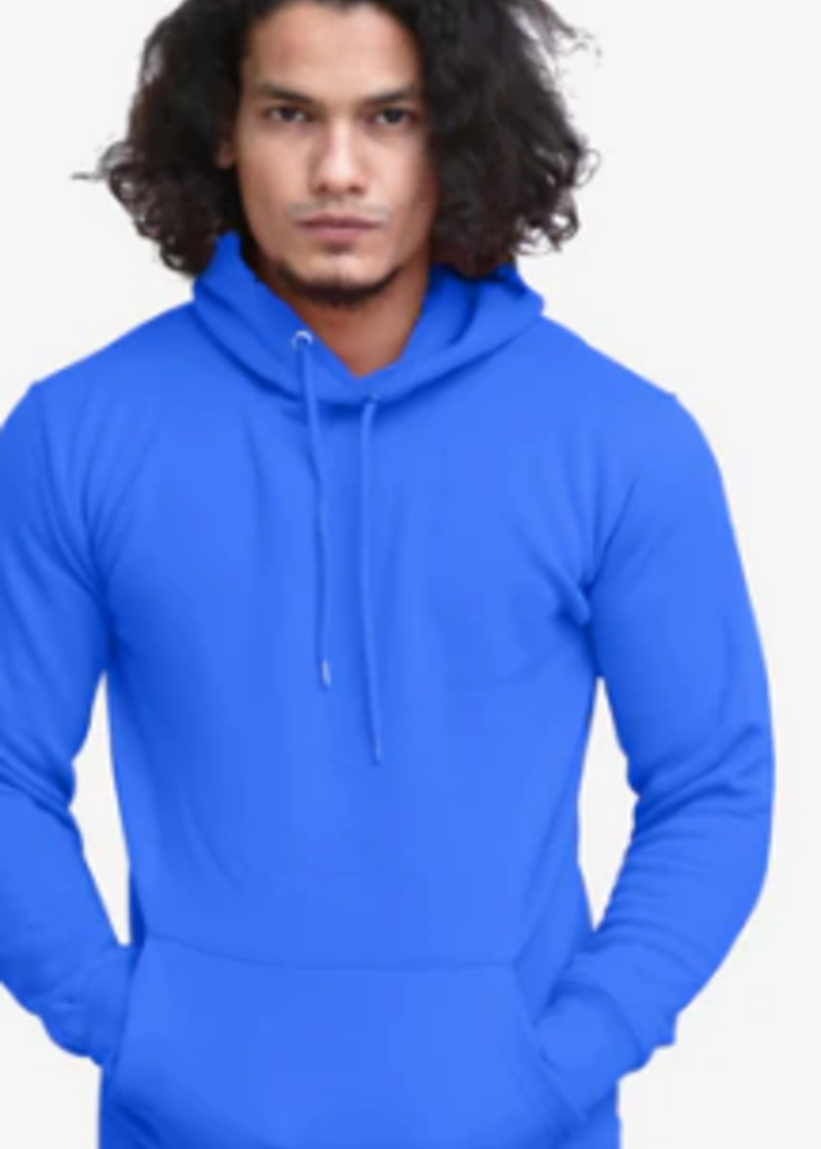 Unisex Fleece Perfect Pullover Royal Blue Hoodie 8.25 S