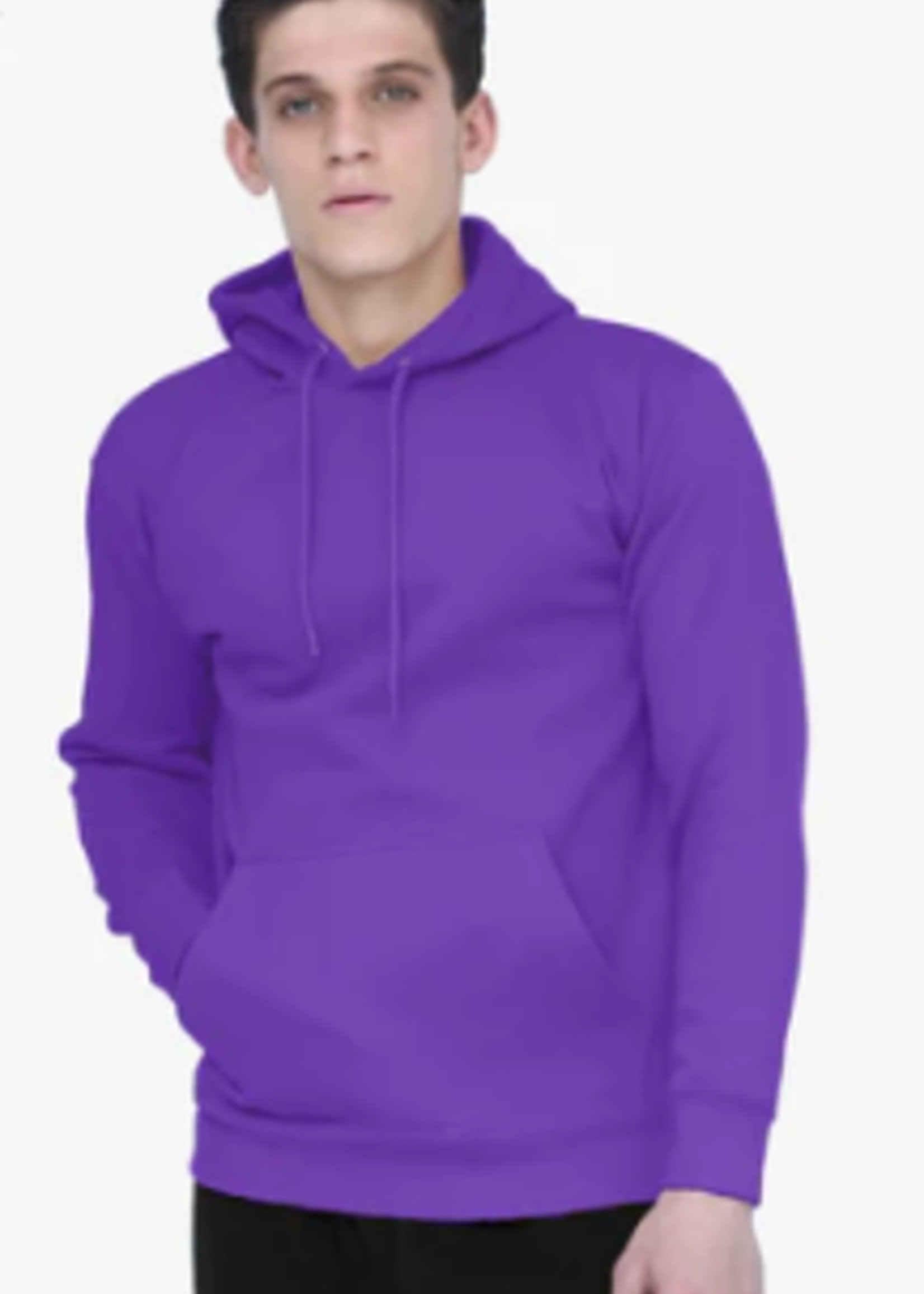 Unisex Fleece Perfect Pullover Purple Hoodie 8.25 Oz  L