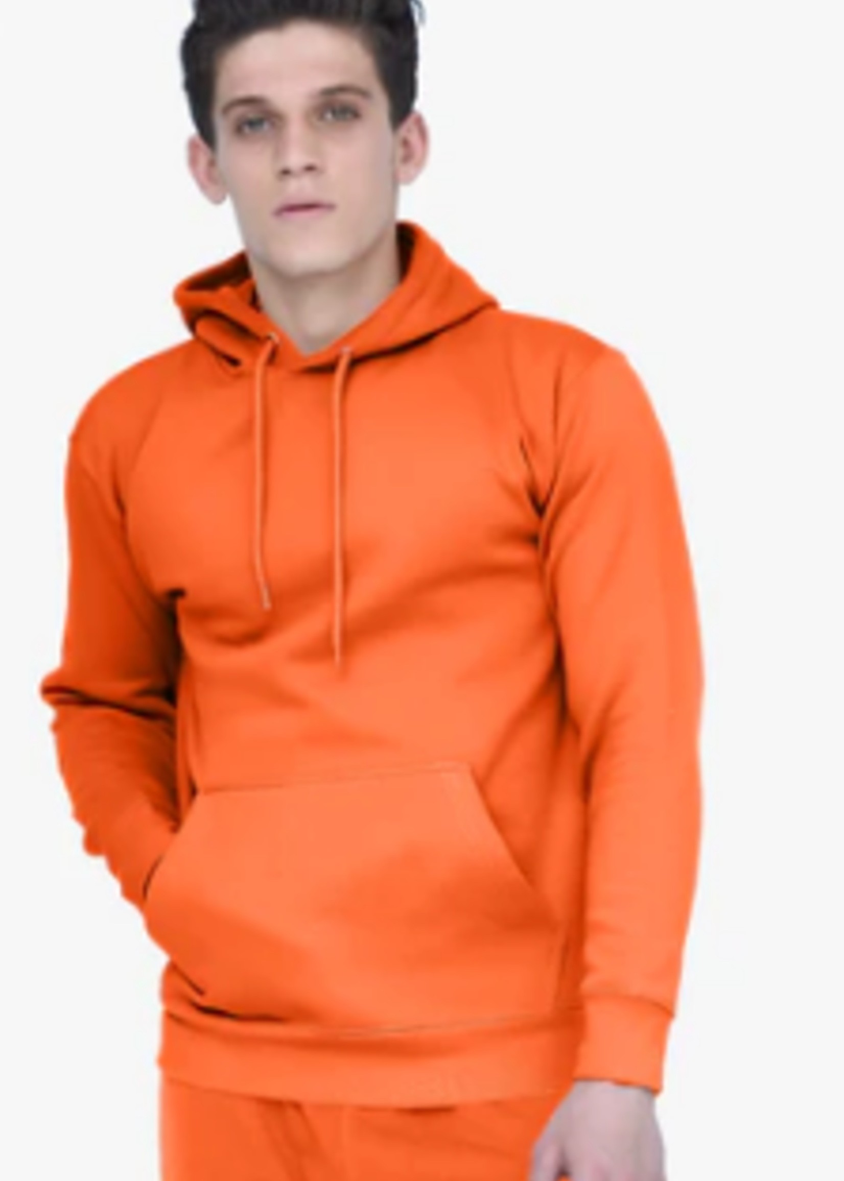 Unisex Fleece Perfect Pullover Orange Hoodie 8.25 Oz  L