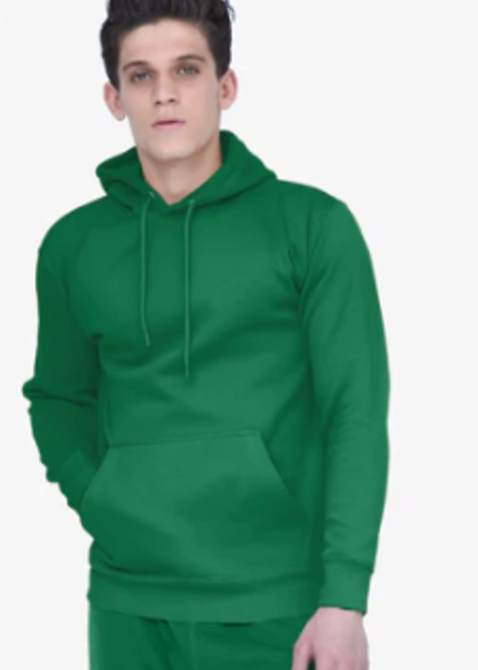 Unisex Fleece Perfect Pullover Kelly Green Hoodie 8.25 Oz  XL