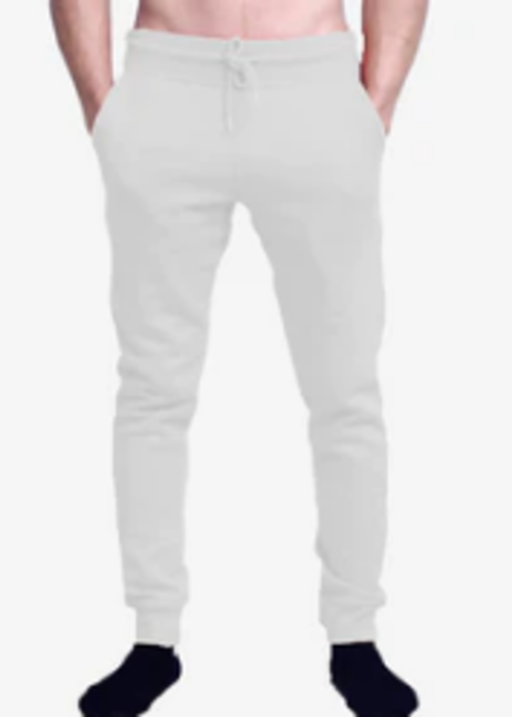 Unisex White Fleece Perfect Jogger Pants 8.25 Oz  2690 L
