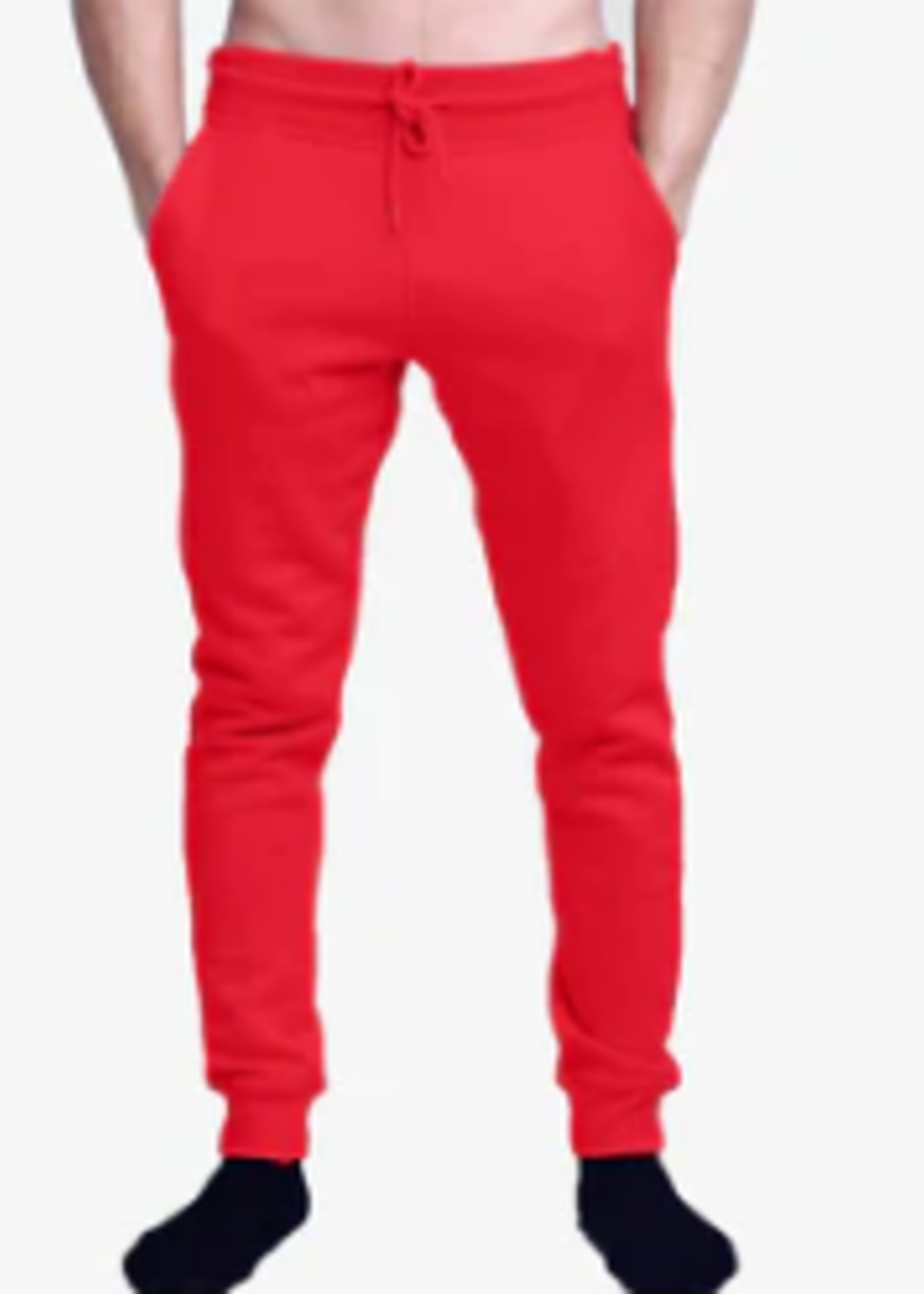 Unisex Red Fleece Perfect Jogger Pants 8.25 Oz  2690 M