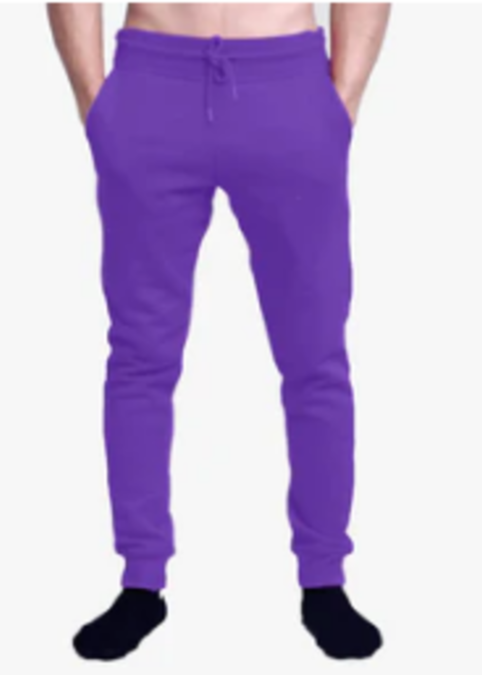 Unisex Purple Fleece Perfect Jogger Pants 8.25 Oz  2690 S