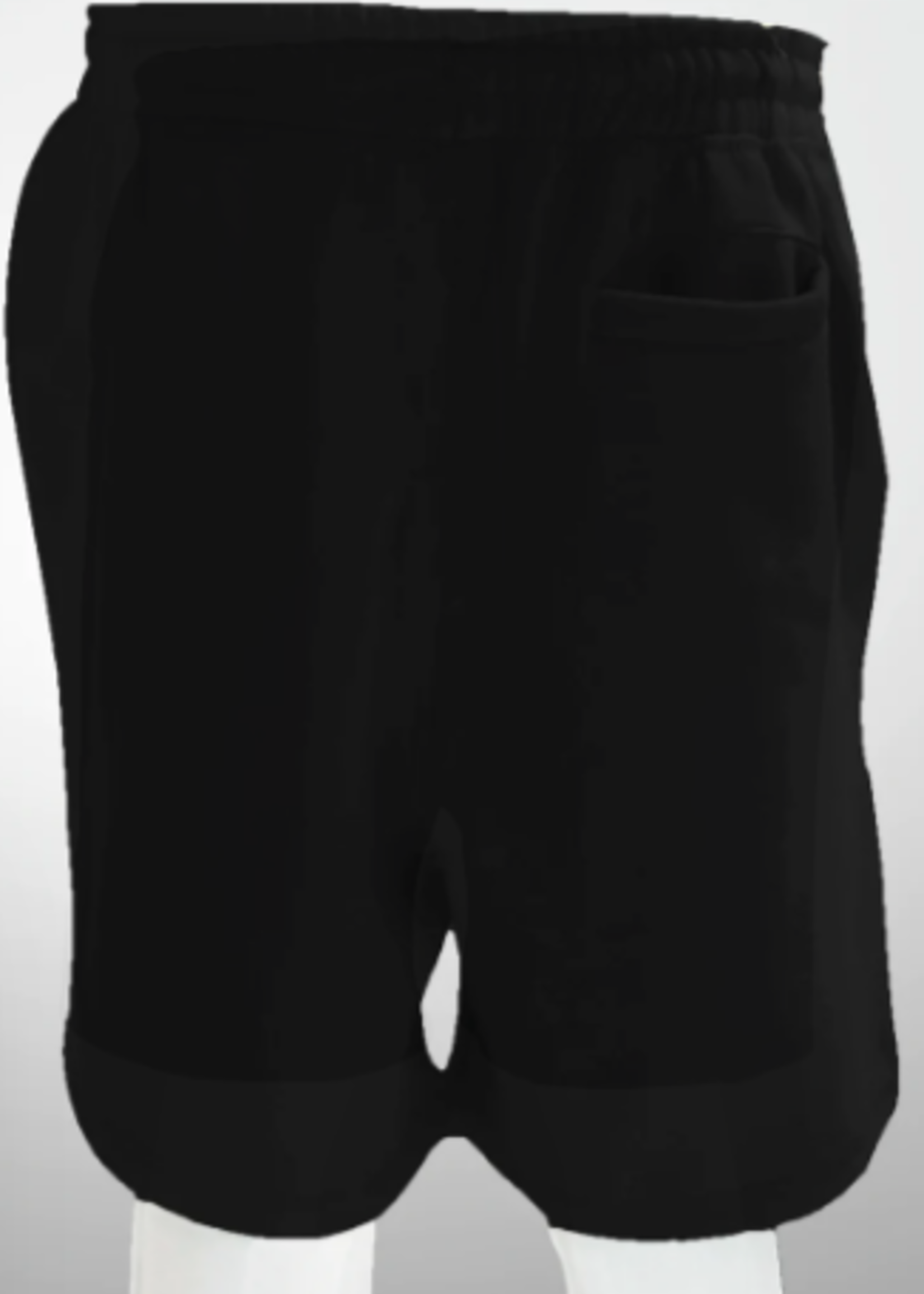 Unisex Black French Terry Shorts 8.25 Oz