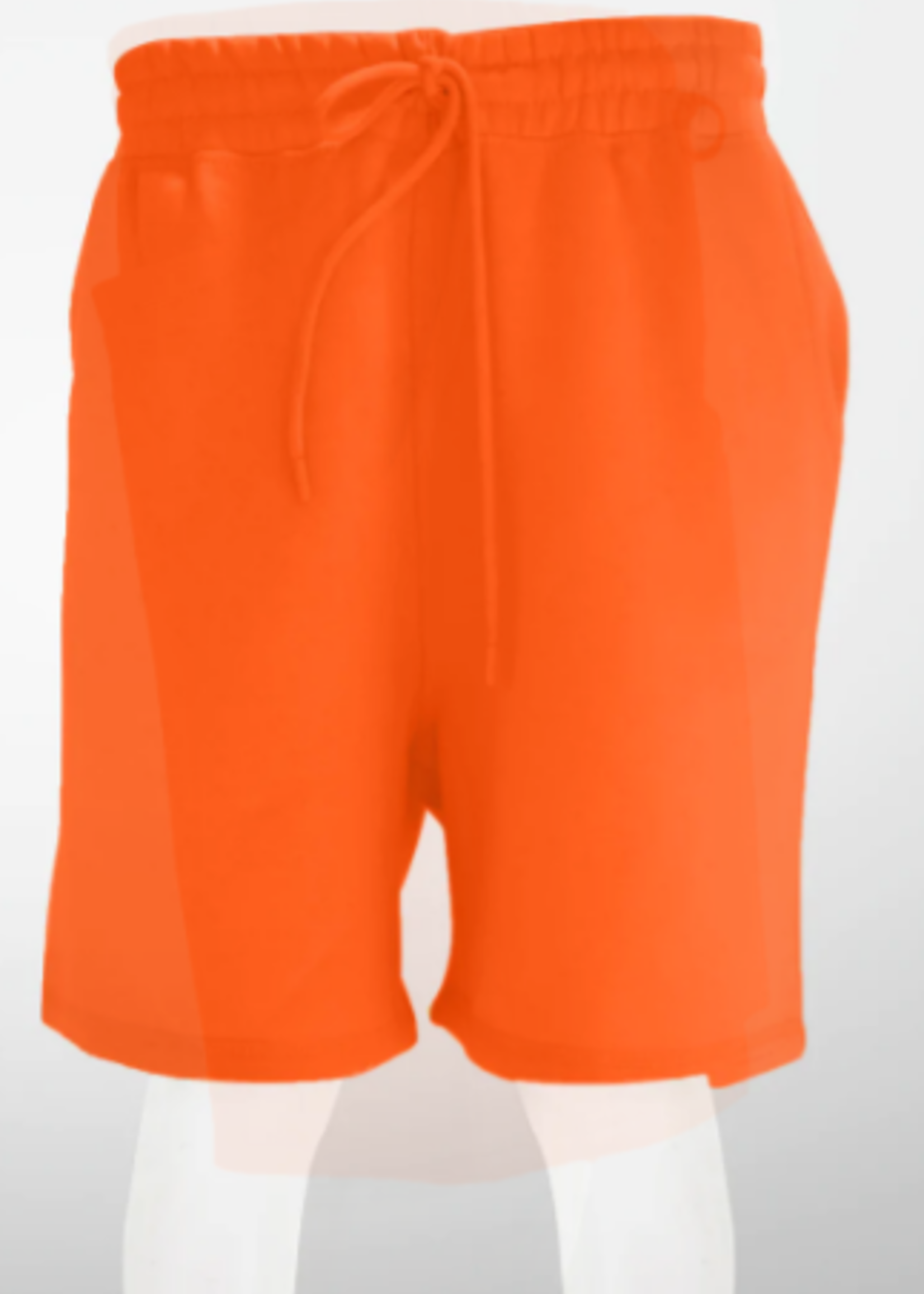 Unisex Orange French Terry Shorts 8.25 Oz