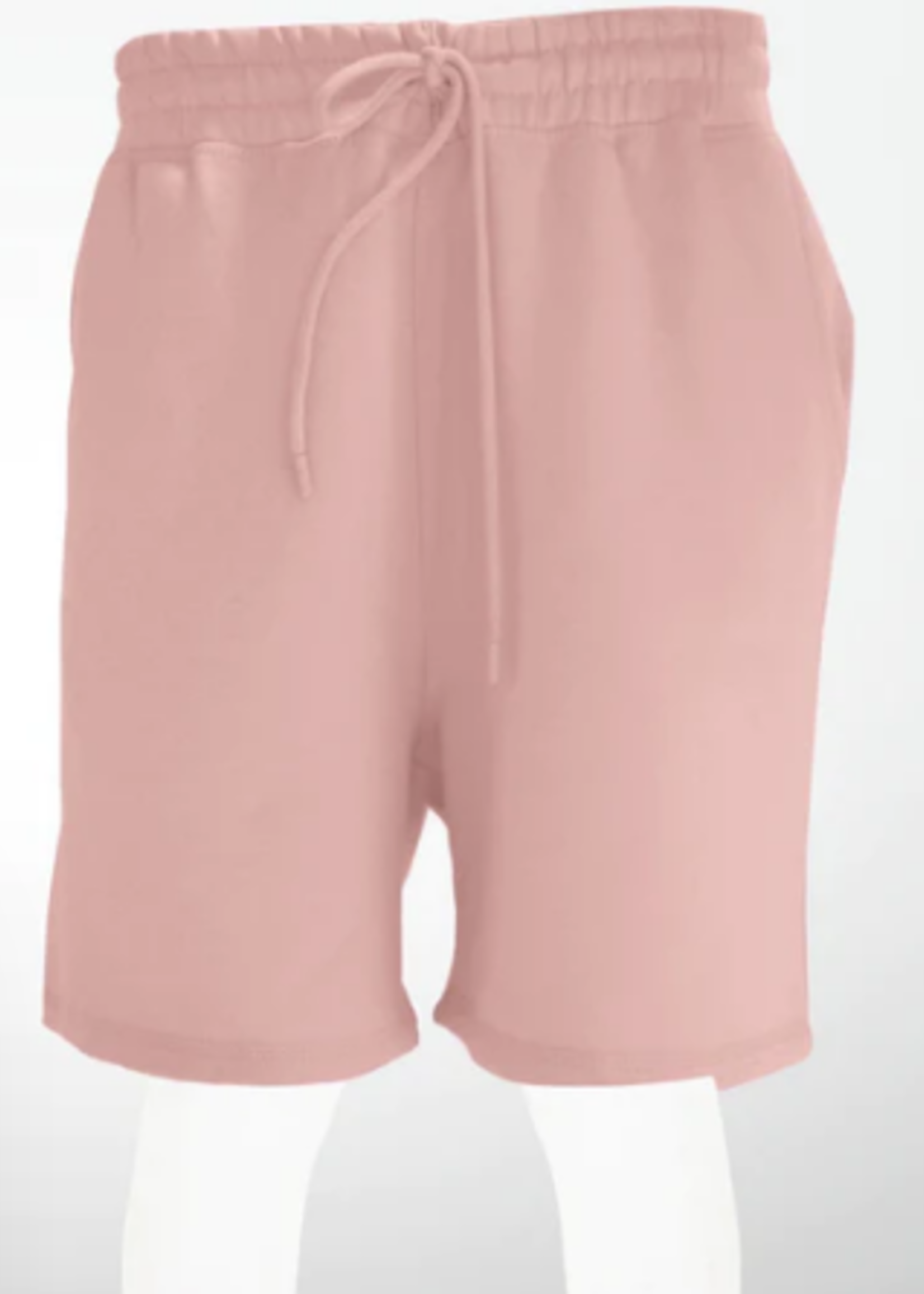 Unisex Powder Pink French Terry Shorts 8.25 Oz