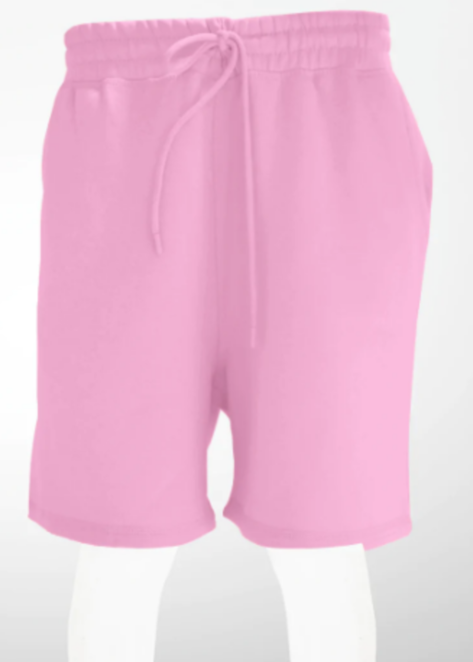 Unisex Bubble Gum Pink French Terry Shorts 8.25 Oz
