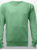 Unisex Mint French Terry Crewneck Sweatshirt with Pocket