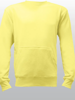 Unisex Banana French Terry Crewneck Sweatshirt with Pocket