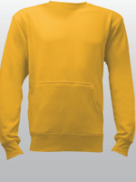 Unisex Gold French Terry Crewneck Sweatshirt with Pocket