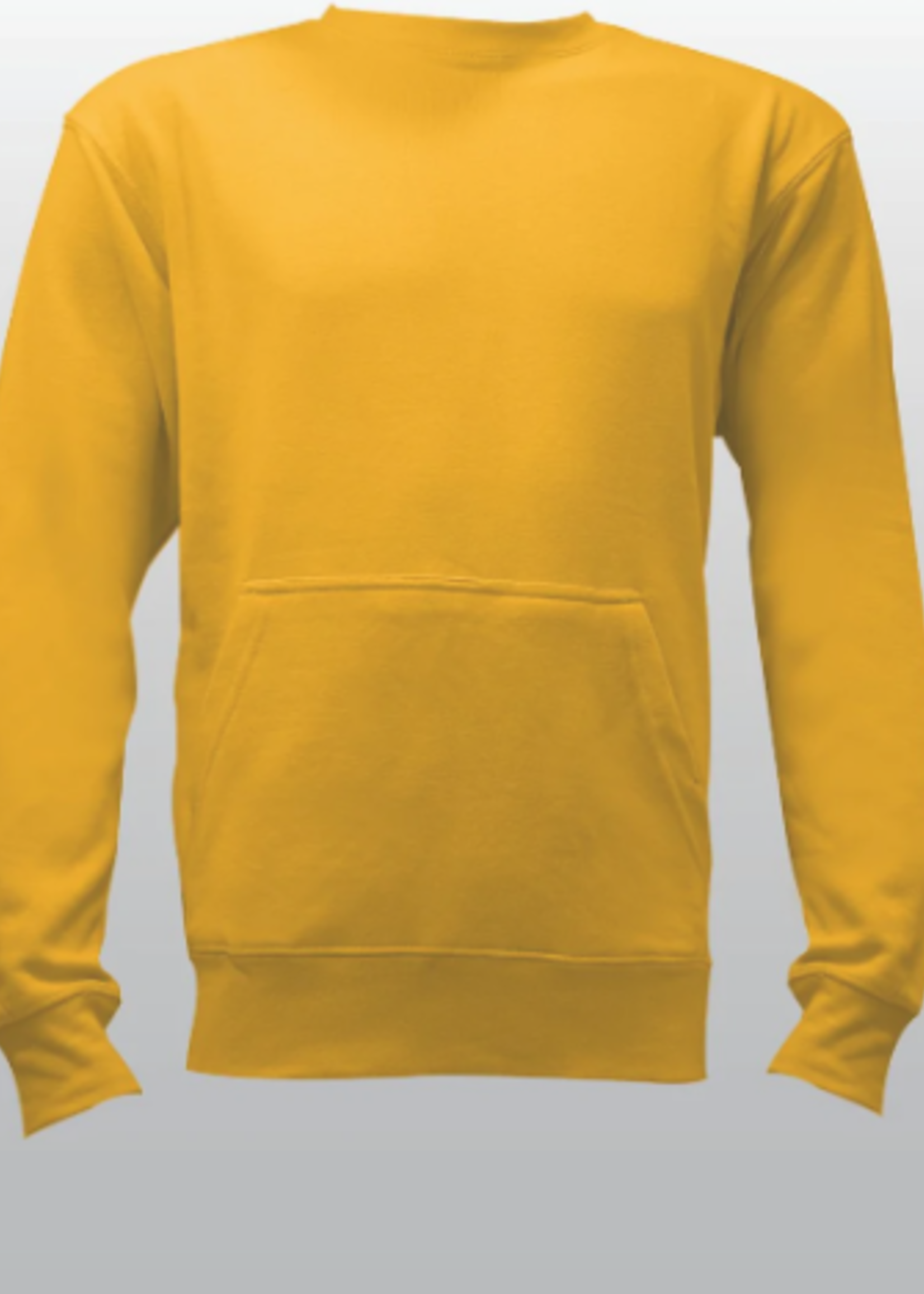 Unisex Gold French Terry Crewneck Sweatshirt with Pocket