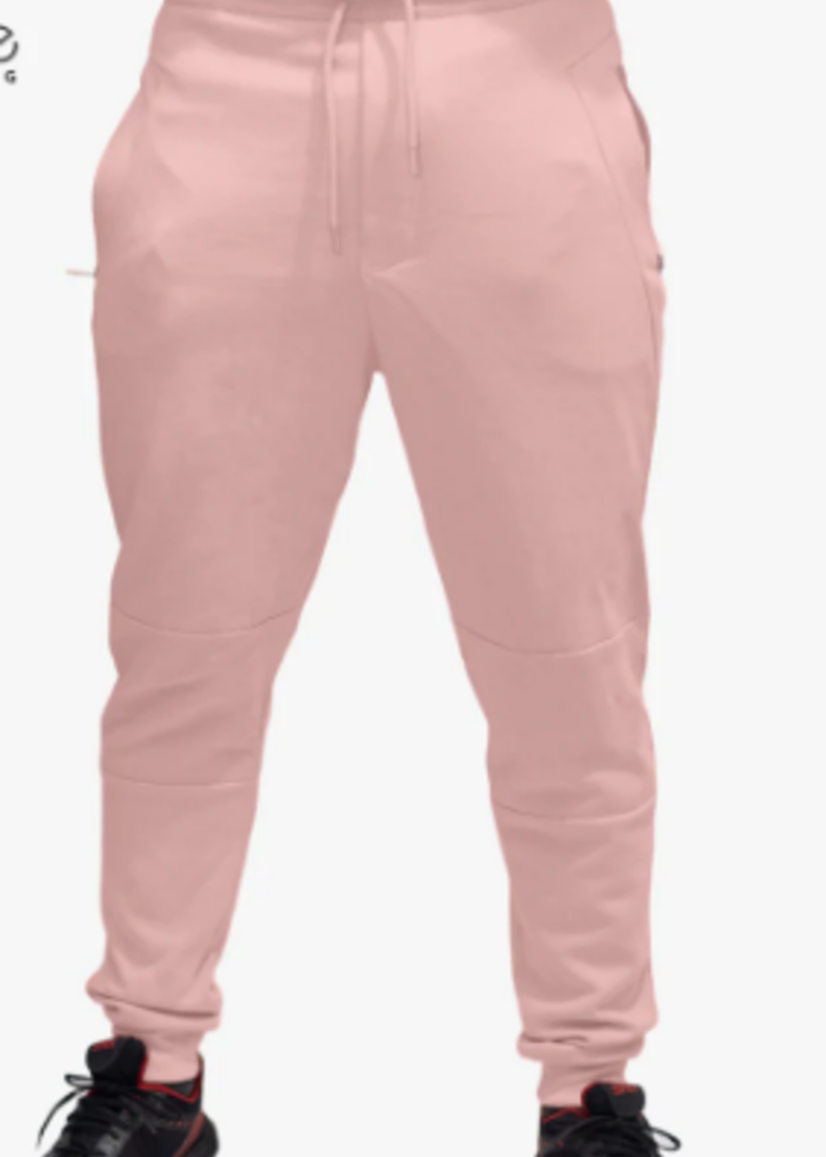 Unisex Active Fleece Jogger Pants 8.25 Oz - Powder Pink