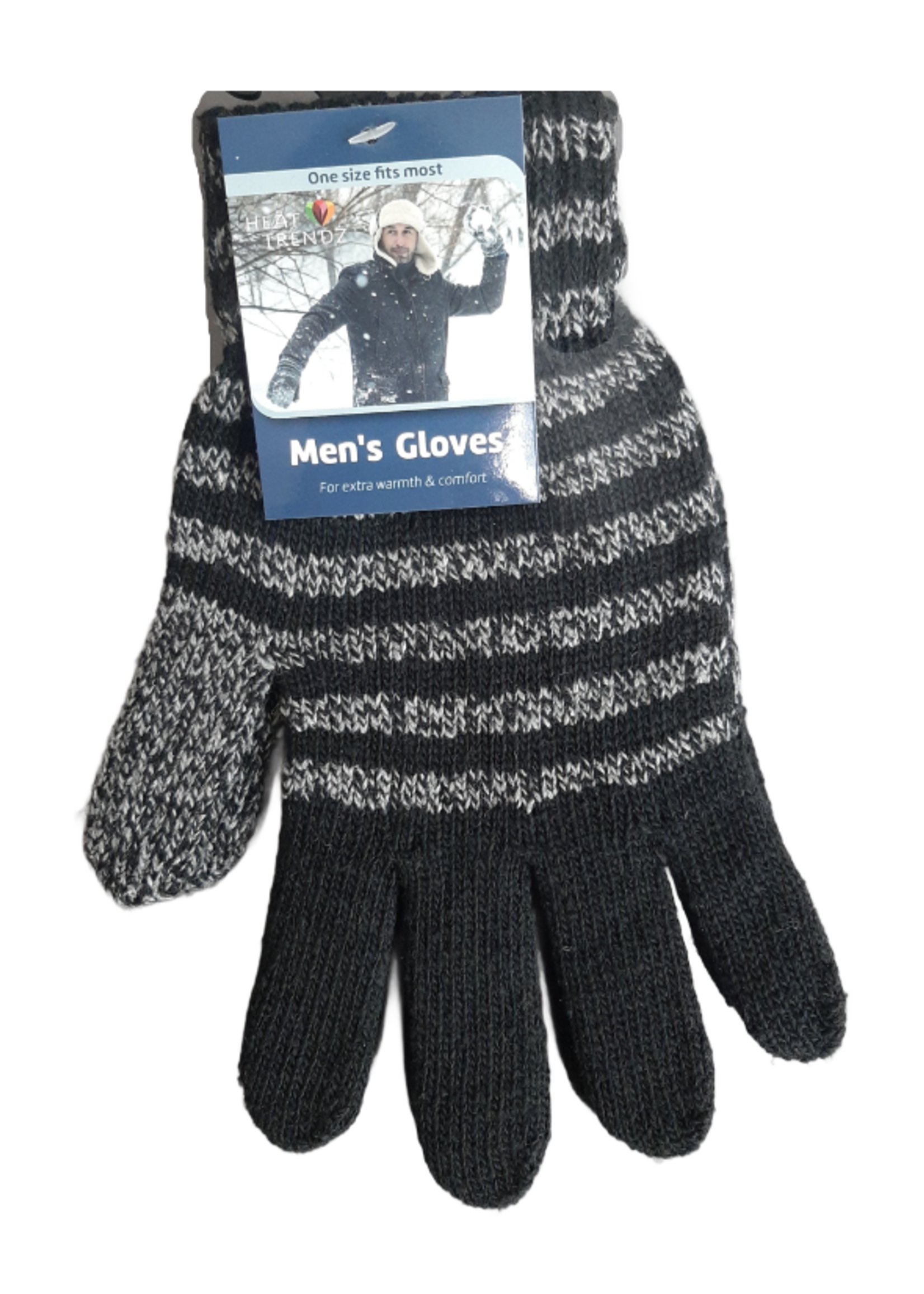 MEN KNITTED GLOVES ASST DESIGN #41506 PACK OF 12