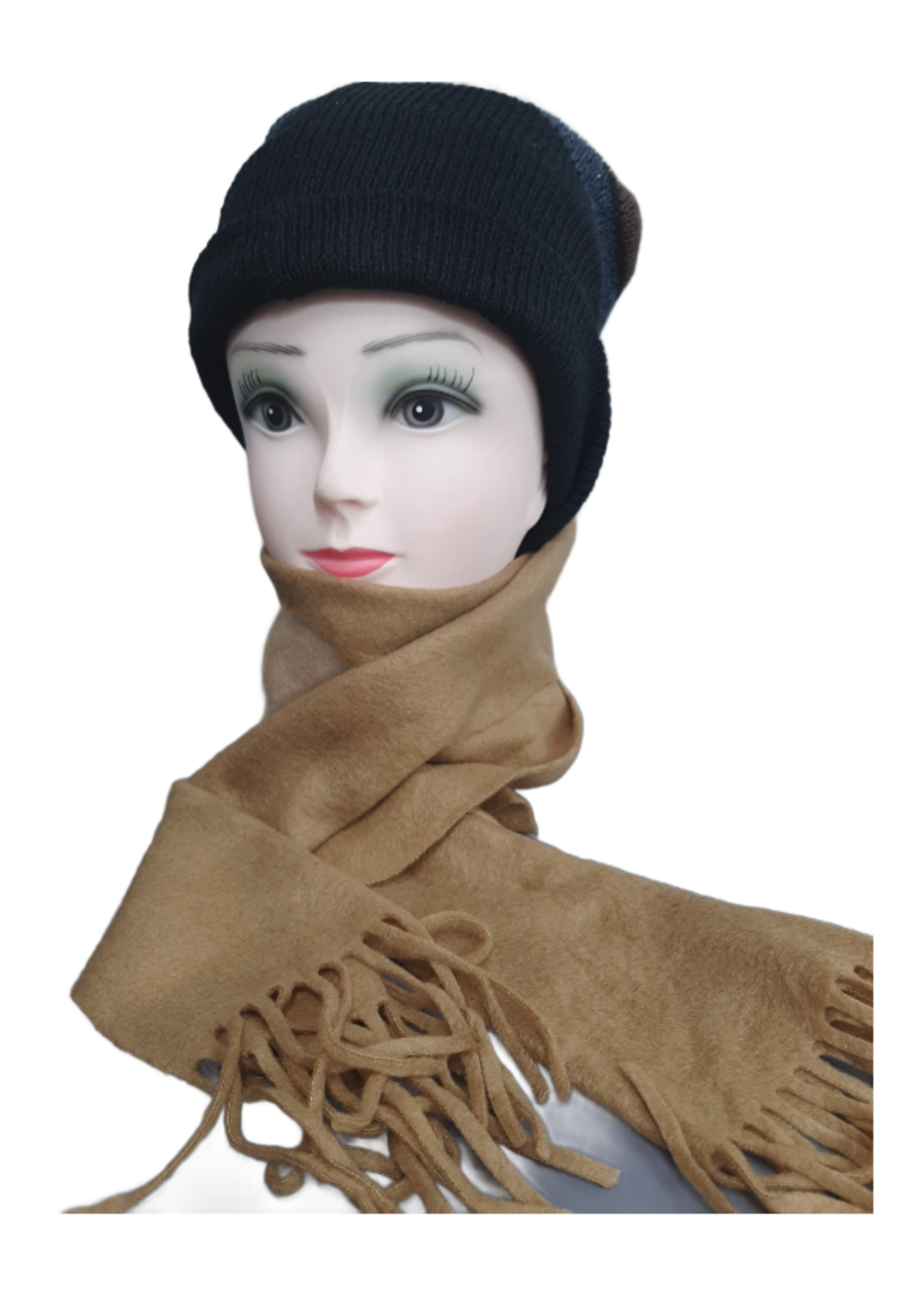 SCARVES ASTD CHECKERED, ASST COLORS AND BLACK #42771 PACK OF 12