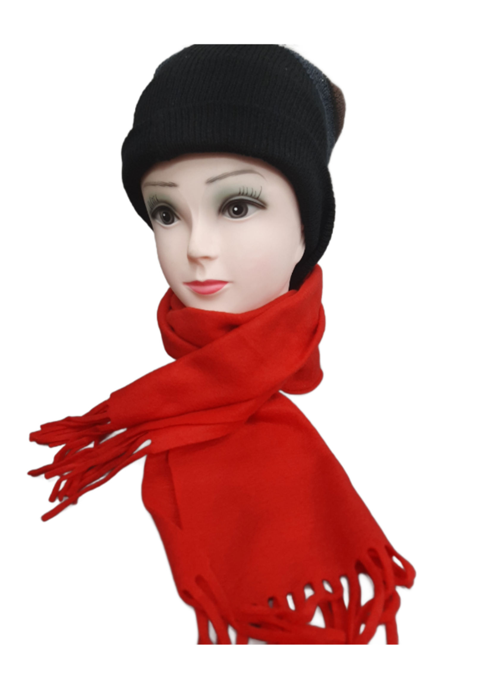 SCARVES ASTD CHECKERED, ASST COLORS AND BLACK #42771 PACK OF 12