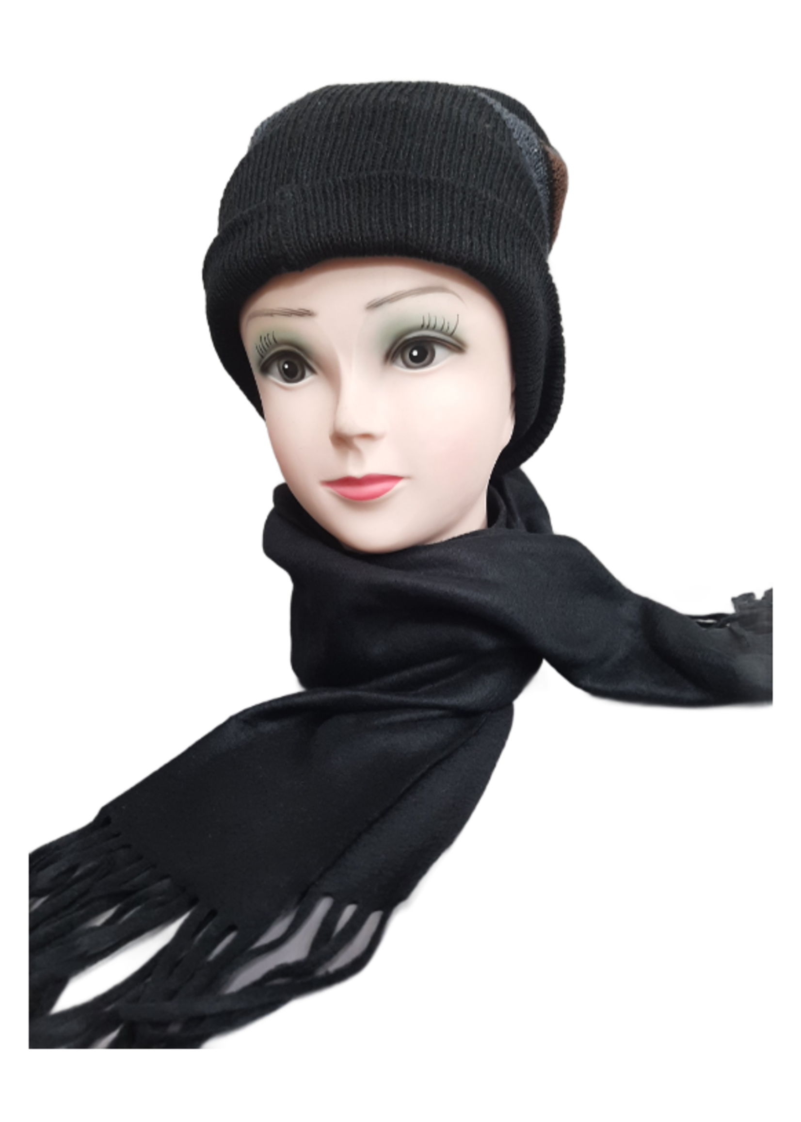 SCARVES ASTD CHECKERED, ASST COLORS AND BLACK #42772 PACK OF 12