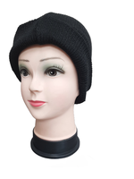 SKI HATS INSULATED ALL BLACK #42780 PACK OF 12