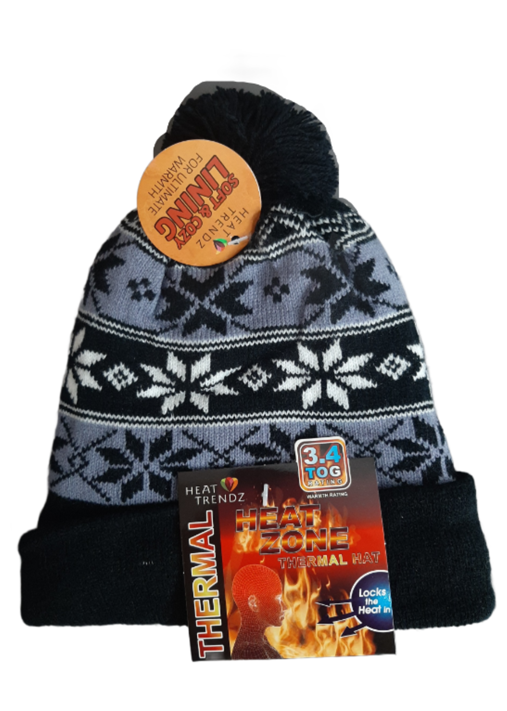 KIDS / BOYS HEATED HATS ASST #44537 PACK OF 12