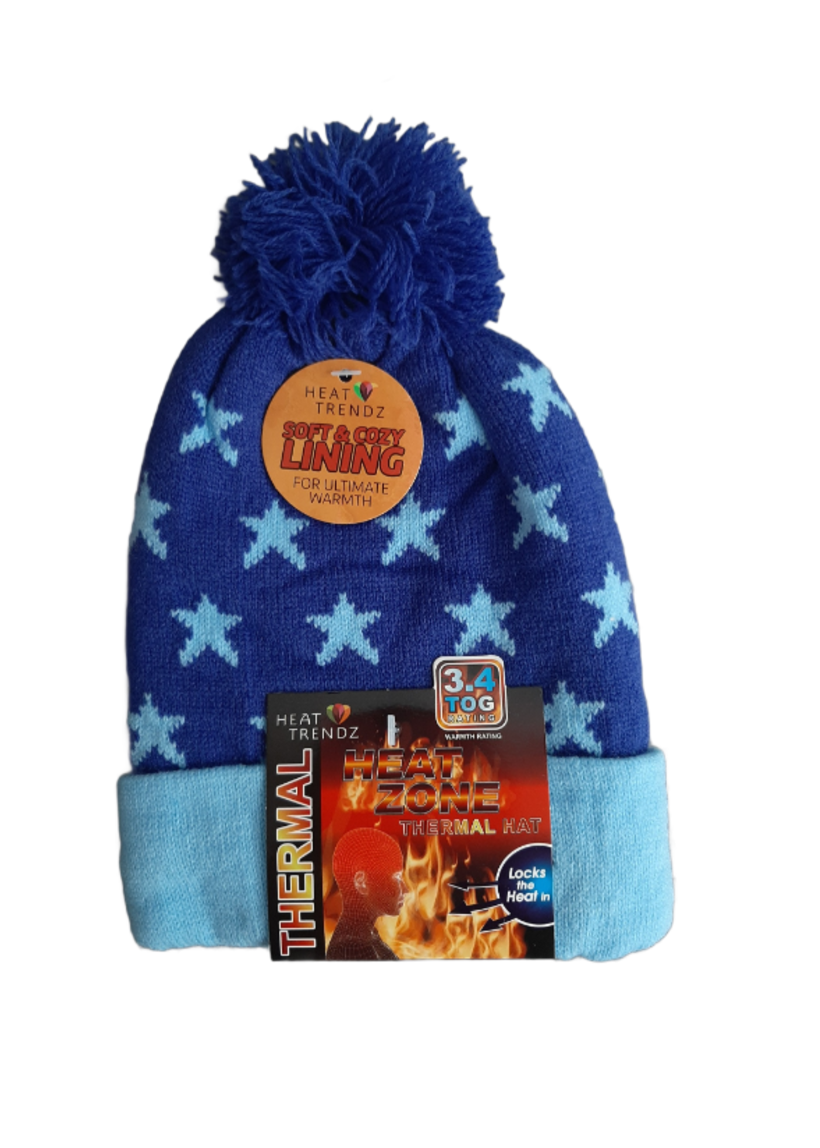 KIDS / BOYS HEATED HATS ASST #44527 PACK OF 12