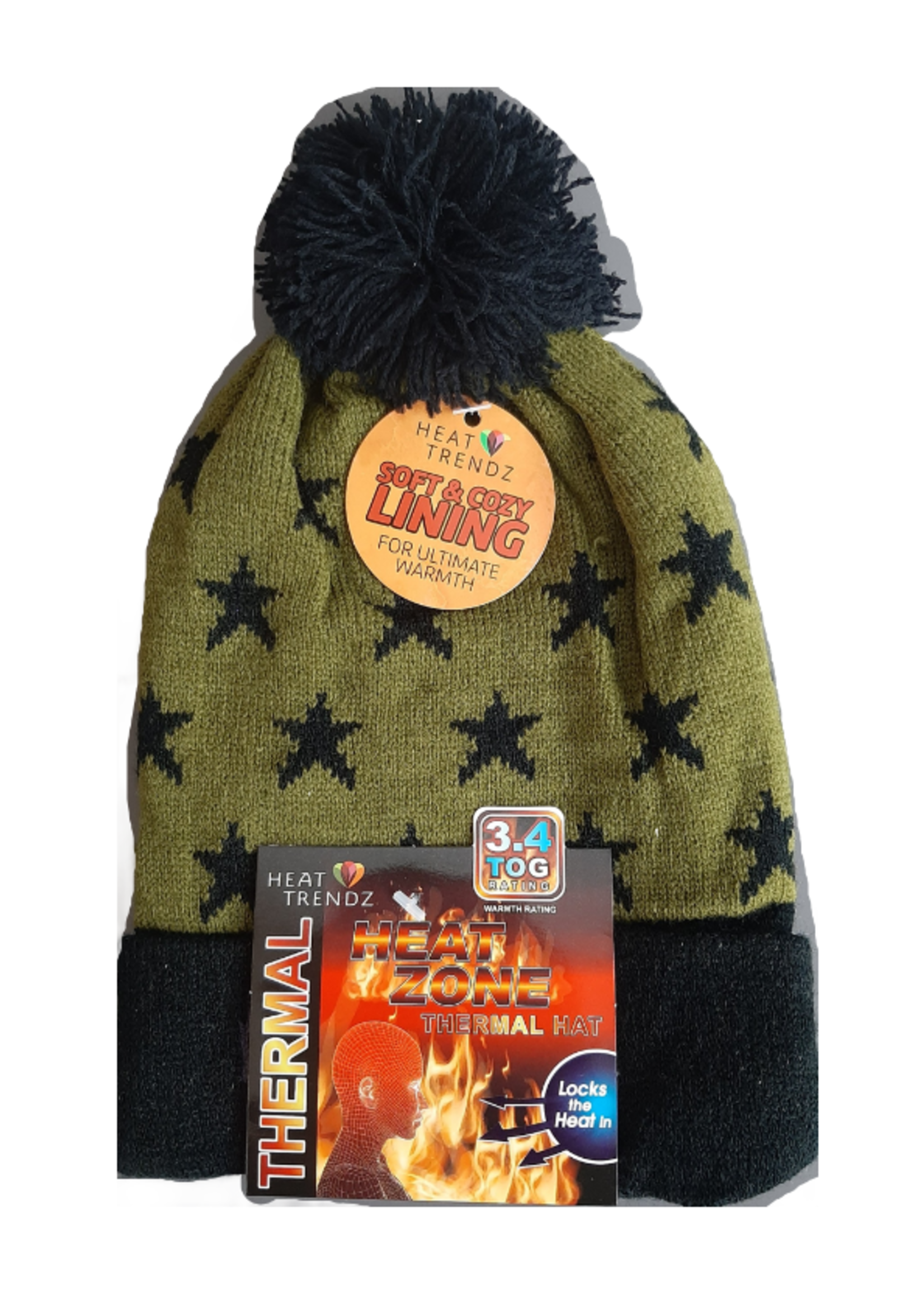 KIDS / BOYS HEATED HATS ASST #44527 PACK OF 12