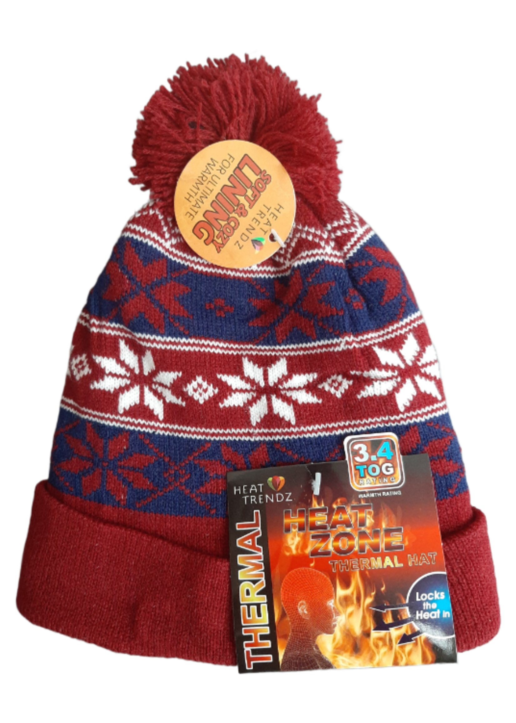 KIDS HEATED HATS 44537 PACK OF 12