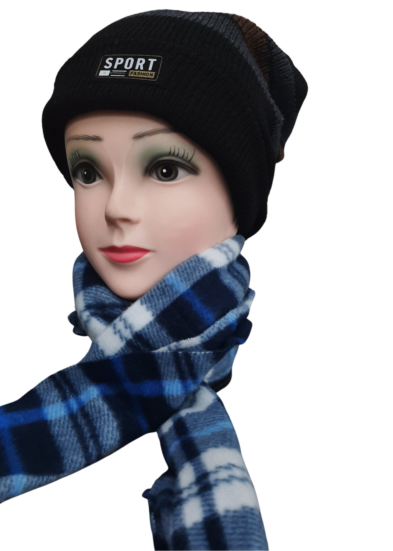 CHECKERED SCARVES ASST 42770