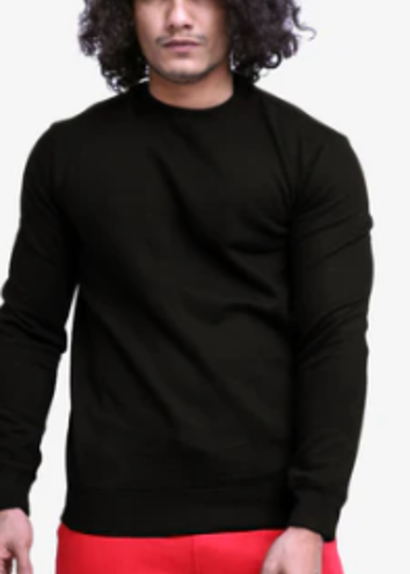 Unisex Black Fleece Perfect Crewneck Sweatshirt 8.25 XXXL