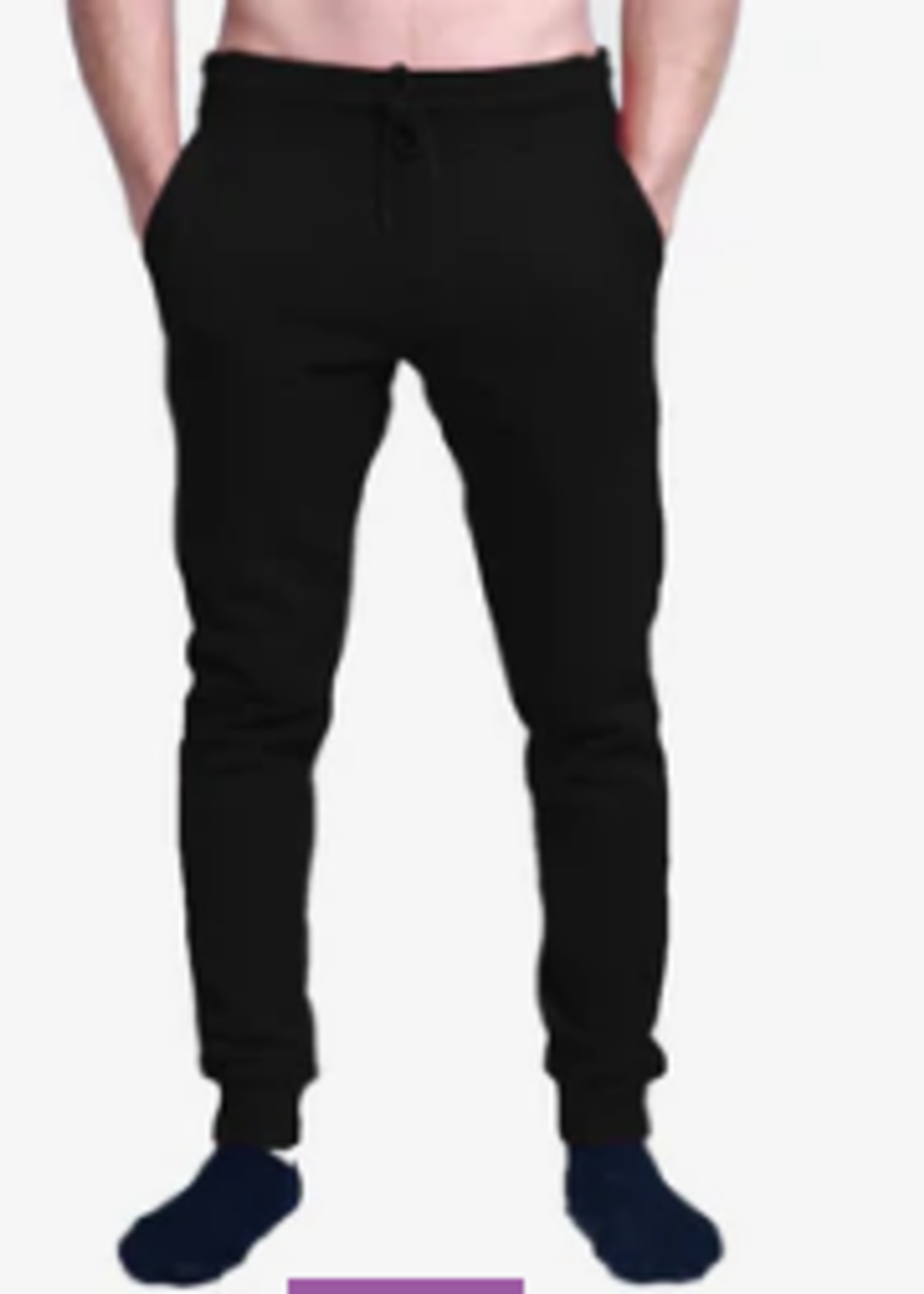 Unisex Active Fleece Jogger Pants 8.25 Oz - Black  XXL