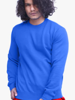 Unisex Royal Blue Fleece Perfect Crewneck Sweatshirt 8.25 XXXL