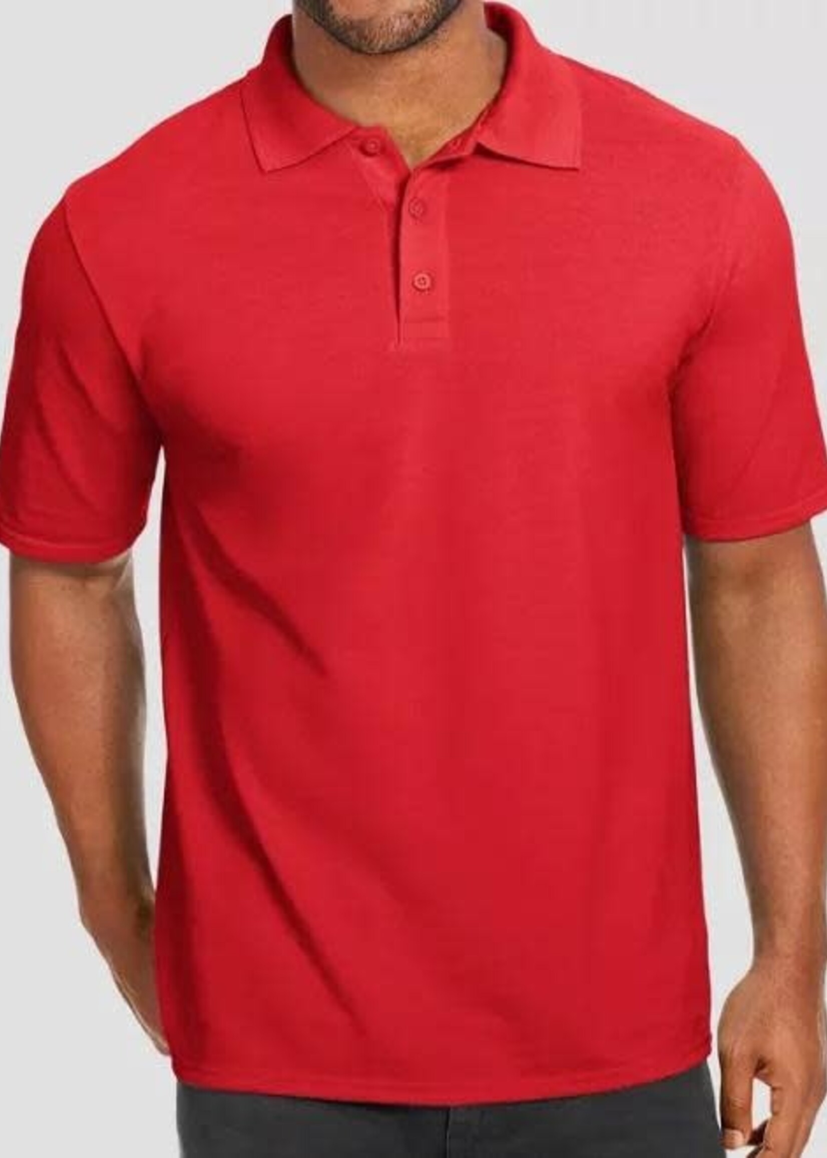 ADULT POLO 50-50 RED 1310 XL