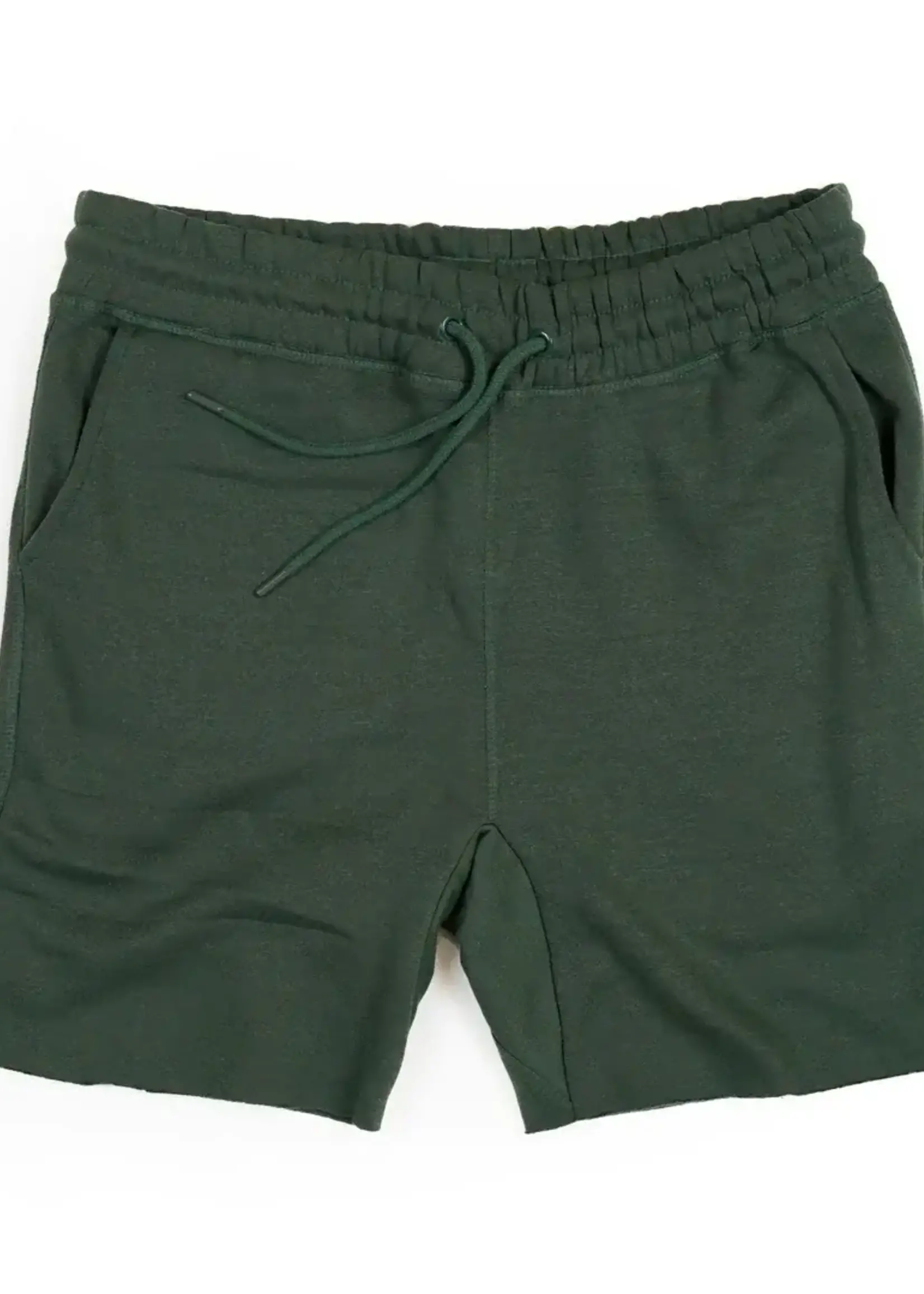 UNISEX CLASSIC PERFECT FLEECE SHORTS MILITARY GREEN  M